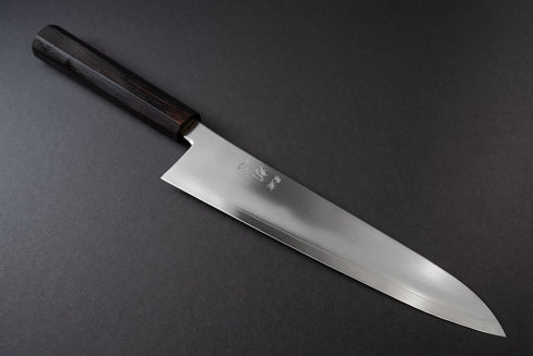 HATSUKOKORO SILVER STEEL NO.3 GYUTO 240 EBONY HANDLE