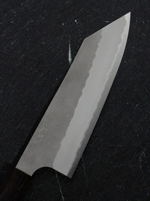 NIGARA AOGAMI SUPER STAINLESS CLAD NASHIJI BUNKA 180 MM / EBONY HANDLE