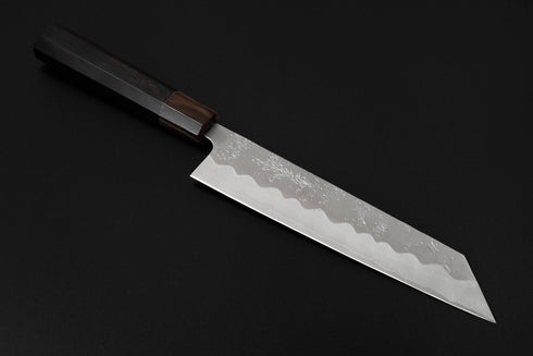 Gou Umanosuke Yoshihiro Ginsan 3 Nashiji Kiritsuke 210 mm / Ebony Handle, Buffalo Horn