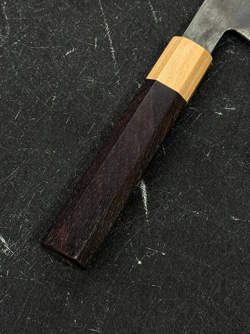 ISAMITSU ABE SHIROGAMI #1 STAINLESS CLAD KUROUCHI GYUTO 210
