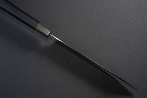 SEKI KANETSUGU ZUIUN KIWAMI SG2 DAMASCUS DLC COATING KIRITSUKE 180 / KUROISHIME SAYA & WOODEN BOX