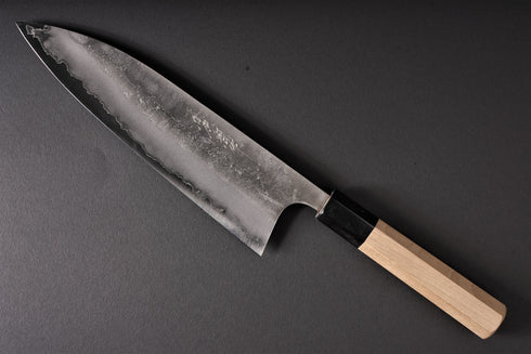 MATSUBARA BLUE NO. 2 NASHIJI GYUTO 210 STAINLESS CLAD