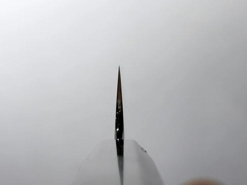 XIN GUO 26C3 SWEDISH STEEL MIZU HONYAKI DUAL HAMON SAKIMARU SUJIHIKI 360 MM / EBONY HANDLE BUFFALO HORN