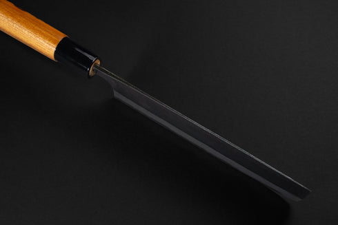 KAWATSU HAMONO BLACK FORGED NAKIRI-BOCHO 165 AOGAMI 2