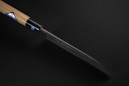 GIHEI BLUE NO.2 BLACK FORGED GIHIRA KIRIMEI SANTOKU 165