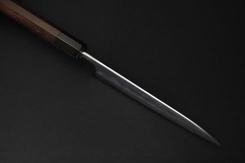 MATSUBARA BLUE NO. 2 NASHIJI STAINLESS CLAD GYUTO 180 MM / DRŠKA POLU-OVALNO RUŽINO DRVO