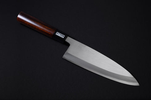 MISUZU HAMONO KATAHA DEBA 180 STAINLESS CLAD URUSHI LACQUER BUBINGA HANDLE