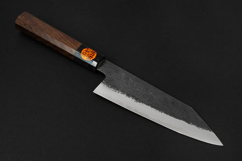 SHIGEKI TANAKA AOGAMI #2 KUROUCHI TEKKA GYUTO 180 STAINLESS CLAD / WALNUT HANDLE