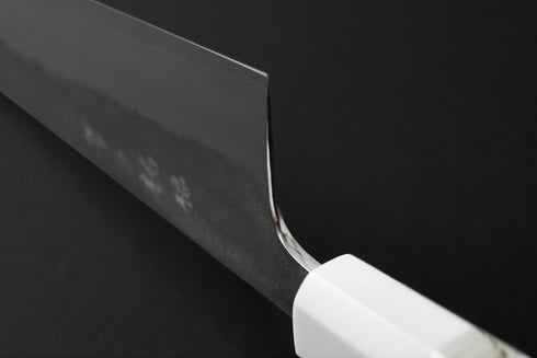 KONOSUKE FUKU SLD NASHIJI GYUTO 240 MM / HANDLE WHITE RESIN – NICKLE SILVER RINGS