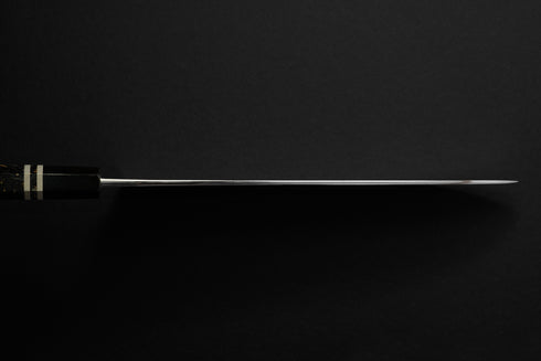 KONOSUKE FUKU SLD NASHIJI GYUTO 240 / MARBLE CARBON FIBER GOLD LEAF HANDLE