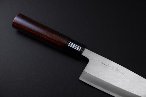 MISUZU HAMONO KATAHA DEBA 180 STAINLESS CLAD URUSHI LACQUER BUBINGA HANDLE