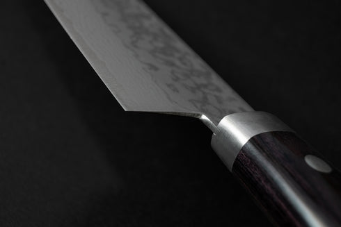 KUNIO MASUTANI VG-10 SAIRYU DAMASCUS GYUTO 180 MM / HANDLE BLACK PAKKA WOOD