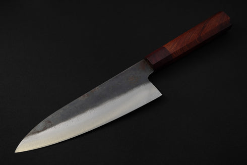 'FBH' ŠEFOV NOŽ VISOKI GYUTO 190 MM / KUROUCHI 5160 ČELIK / DRŠKA OD EGZOTIČNOG DRVA U NARANČASTOM TONU