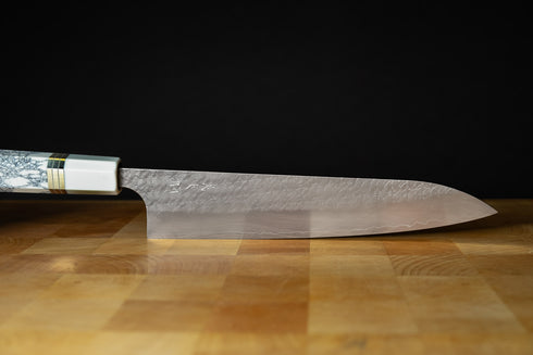 YOSHIMI KATO R2/SG2 'MINAMO' TSUCHIME GYUTO 240 MM