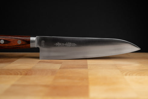 HAYASHI KOGYO SHIRASAGI NO HANA SLD GYUTO 180 MM MAHOGANY PATTERN