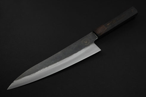 'FBH' ŠEFOV NOŽ GYUTO 215 MM / KUROUCHI 5160 ČELIK / DRŠKA OD EBANOVINE