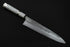 KONOSUKE FUKU SLD NASHIJI GYUTO 240 MM / HANDLE WHITE RESIN – NICKLE SILVER RINGS