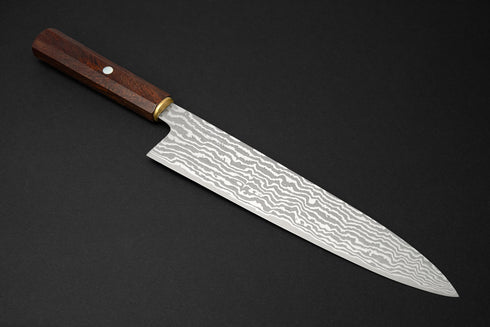 Xinguo ATS-34 Nickel Damascus Gyuto 240 Desert Ironwood Handle