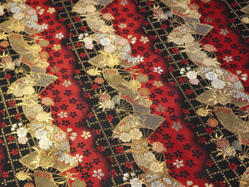 Etui za pohranu i transport 5 različitih noževa izrađen tehnikom 'Nishijin-Ori' od svile