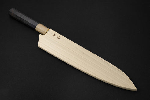 KONOSUKE FUKU SLD NASHIJI GYUTO 240 MM / HANDLE EBONY – WHITE BUFFALO HORN
