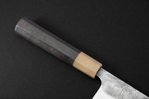 KONOSUKE FUKU SLD NASHIJI GYUTO 240 MM / HANDLE EBONY – WHITE BUFFALO HORN