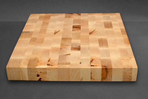 JAVOR END GRAIN DRVENI BLOK 38X38X5 CM / B KLASA
