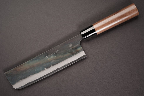 ZAKURI BLUE 1 KUROUCHI NAKIRI 54X170 MM IRON CLAD / DRŠKA ORAH