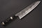 KISUKE MANAKA BLUE 1 HON-WARIKOMI KUROUCHI TSUCHIME KIRITSUKE GYUTO 240 WITH RESIN BOLSTERS / CARBON FIBER GOLD LEAF / NICKEL SILVER RINGS