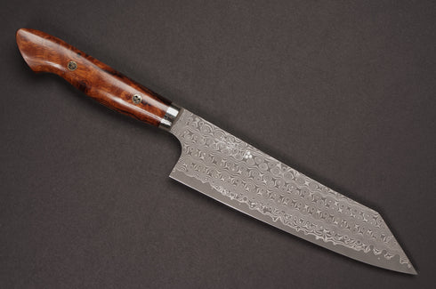 NIGARA SG2 RAINDROP ANMON KUROSOME KIRITSUKE GYUTO 210 SPECIAL WESTERN PREMIUM IRONWOOD HANDLE