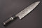 KISUKE MANAKA BLUE 1 HON-WARIKOMI KUROUCHI TSUCHIME GYUTO 240 WITH BLACK BUFFALO EBONY HANDLE / SILVER RINGS