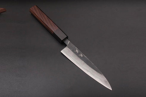 KOYANAGI BLUE STEEL NO. 2 KUROUCHI DAMASCUS 135 ROSEWOOD HANDLE