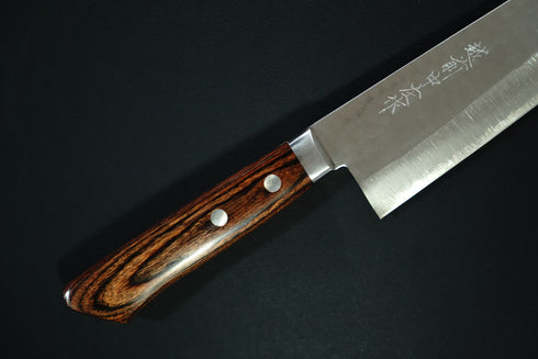 KUNIO MASUTANI VG1 SANTOKU 170 HAMMERED FINISH MAHOGANY HANDLE