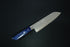 KUNIO MASUTANI VG1 SANTOKU 170 SATIN FINISH BLUE MAHOGANY