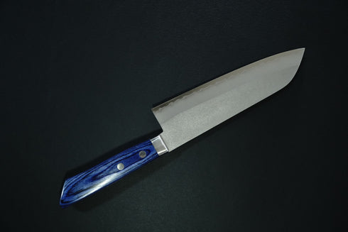 KUNIO MASUTANI VG1 SANTOKU 170 SATIN FINISH BLUE MAHOGANY