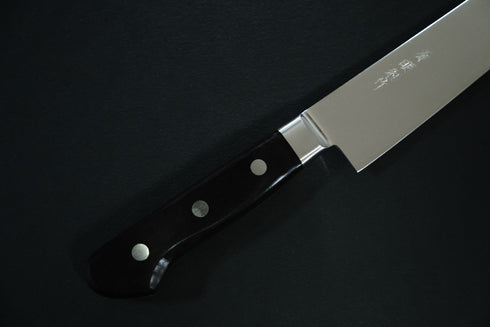 SAWAKAZUMA GENMEI TOSAKU 'SENPU' SUJIHIKI 240 VG10 33-LAYER WHIRLWIND DAMASCUS FINISH