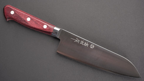 TAKAMURA SG2 HIGH SPEED SANTOKU 170 RED WINE HANDLE