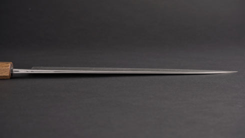 TADAFUSA GETSUMEN BLUE NO.2 SS CLAD NASHIJI GYUTO 210