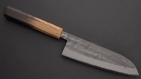TADAFUSA GETSUMEN BLUE NO.2 SS CLAD NASHIJI SANTOKU 165