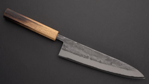 TADAFUSA GETSUMEN BLUE NO.2 SS CLAD NASHIJI GYUTO 240